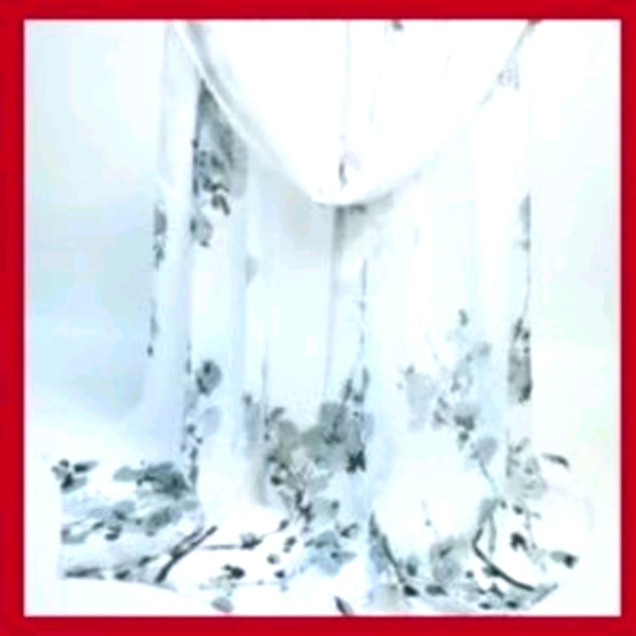 Chiffon Wash Painting Floral Printing Shawl Scarf - Picture 2 of 3